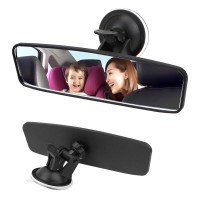 MXtrim Panoramic Rearview Mirror for Cars – Curved Glass, Adjustable Angle, Anti-Scratch Finish